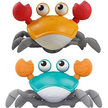 Imagem de Caranguejo Fujao pega Eletronico Brinquedo com Sensor de Obstaculos, Musica Interativo A Pilha Para Bebes, crianças Premium Cores Sortidas Brincadeiras