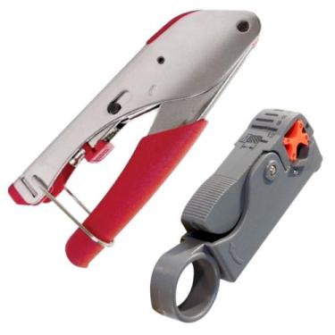 Imagem de Kit Alicate Compressão 518A + Alicate Decapador HY-332 - Mastertel