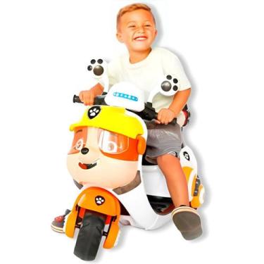 Imagem de Moto Elétrico Infantil Mini Crianças Rubble Amarelo - Car Kids - Carki