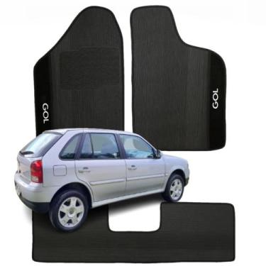 Imagem de Kit Tapete Bordado Específico Volkswagem Gol Bola G2 G3 G4 08 09 10 11