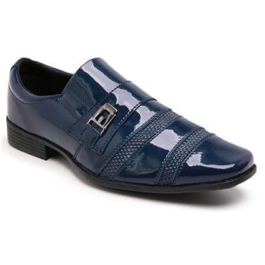Imagem de Sapato Masculino Social Esporte Fino Verniz Casual Elegante Moderno - 
