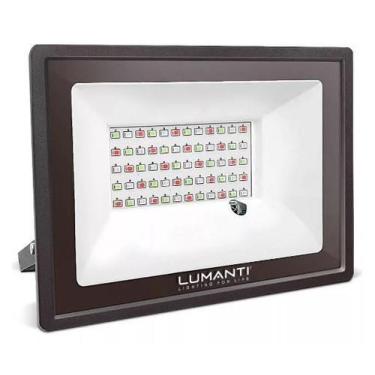 Imagem de Refletor Led Smart Lumanti RGB Colorido 50W 4000 Lúmens Preto Bivolt