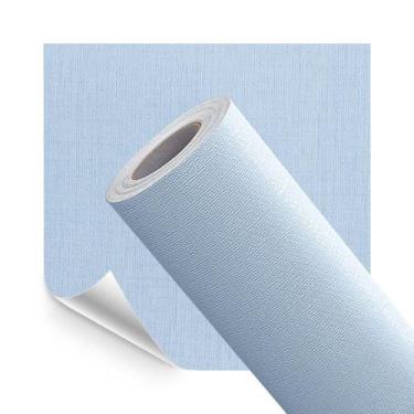 Imagem de Adesivo Vinilico Lavavel Textura Linho Azul Claro 500x60cm - Open Star