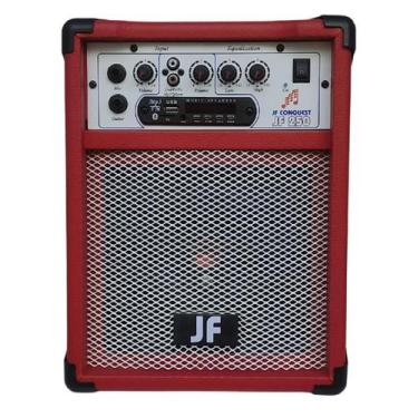 Imagem de Caixa De Som Bluetooth Vermelha - 6 Polegadas 30W Rms - Jf Conquest