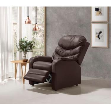 Imagem de Poltrona Luxo Papai Mamãe Vovo Estetica Marrom - Moderna