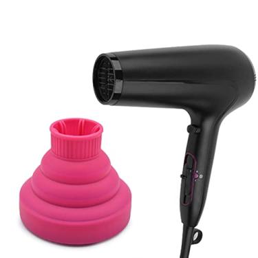 Imagem de Difusor de Cabelo de Silicone, Soprador Com Acessório, Dobrável Portátil para Viagem, Uso Em Salão de Beleza Doméstico, Secador de Cabelo Difusor para Cabelos Cacheados Com Cor