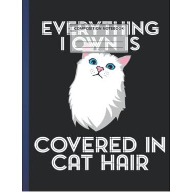 Imagem de Composition Notebook: Funny Cat 8.5 x 11 Inches, 110 Pages College Ruled Composition Notebook, School Supplies, Back To School Books, Student Gifts, Teacher Gifts