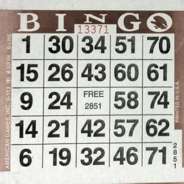 Imagem de 1 em folhas de cartão de papel de bingo marrom (500 folhas por pacote)