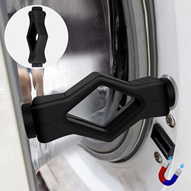 Imagem de Washer Door Prop, Front Load Washer Door Prop Washing Machine Door Prop Magnetic with 3 Adhesive Metal Catch, Washer Door Stopper Holder Can Helps Your Washer Dry to Prevent Odors