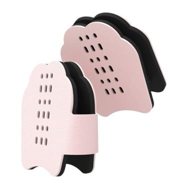 Imagem de menolana 2 peças raquetes de badminton mão esportes ao ar livre brinquedos respirável raquetes de badminton wearable pás para brinquedos de praia quintal, Rosa