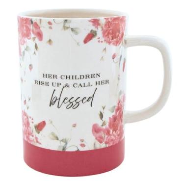 Imagem de Faithworks Christian Gifts - Caneca grande de cerâmica inspiradora caneca de café, 500 ml, Her Children Rise Up