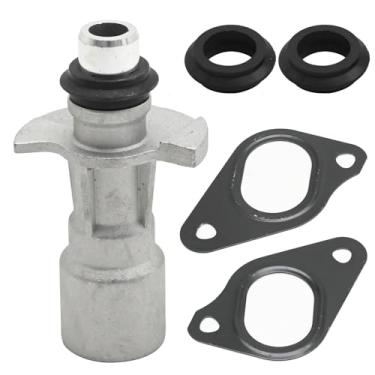 Imagem de Vkinman LR028136 Conector de entrada do refrigerador de óleo do motor, substituição para Land Rover LR4 2010-2016 Range Rover 2010-2021, substitui LR030593 LR049370 LR011997