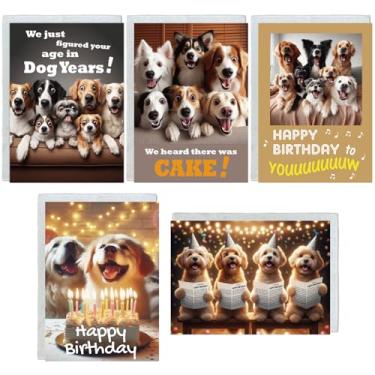 Imagem de Gooji Cartões de aniversário para cães de 12 x 18 cm, pacote com 10, cartões engraçados engraçados engraçados e engraçados para esposa, marido, adolescente, menino, menina, homens, mulheres, adultos,