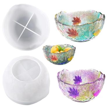 Imagem de Molde de resina para tigela de armazenamento irregular, molde de silicone, recipiente exclusivo, suporte de joias, molde de vela para resina epóxi, cimento concreto, faça você mesmo, arte, artesanato,
