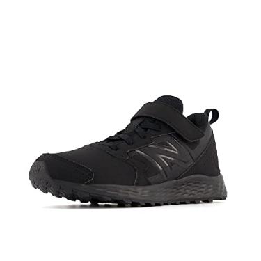 Imagem de New Balance Tênis de corrida unissex infantil Fresh Foam 650 V1 Hook and Loop, Preto/preto, 10.5 Little Kid