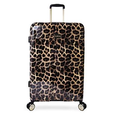 Imagem de BEBE Adriana Mala Feminina 73,6 cm Rígida para Check-in Spinner, Leopardo, One Size, Bagagem Adriana 73,6 cm Hardside Check in Spinner