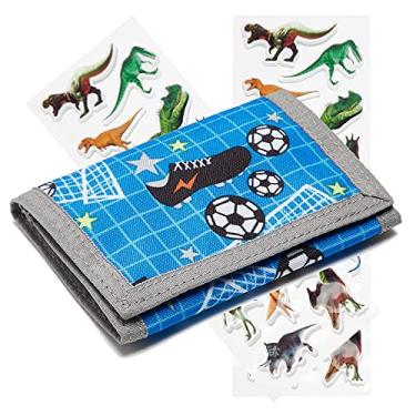 Imagem de Carteira ID para meninos e meninas de 4 a 16 anos, carteira infantil com bolso de moedas com zíper e porta-cartões, presentes de aniversário exclusivos para crianças, Cor: 23