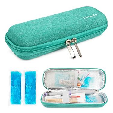 Imagem de YOUSHARES Estojo de Viagem para Refrigerador de Insulina, Organizador Isolado Pequeno Eva para Diabéticos, Bolsa de Resfriamento Portátil para Isolamento de Resfriamento de Medicamentos, Bolsa de Tran