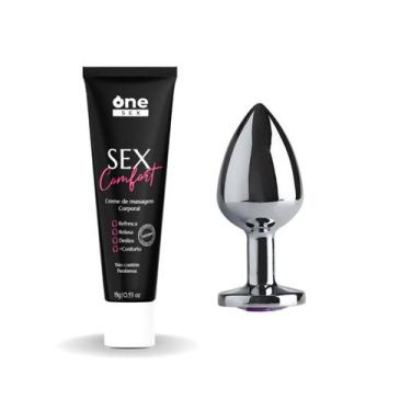 Imagem de Plug Anal Tamanho P E Sex Comfort Creme Dessensibilizante Anal - Sexy 