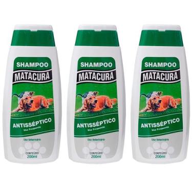 Imagem de Shampoo Cão Gato Matacura Antisséptico Bactericida 200ml 3un