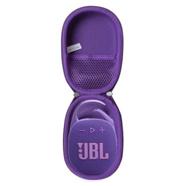 Imagem de Hermitshell Estojo rígido de viagem para mini alto-falante Bluetooth JBL Clip 5 portátil (roxo)