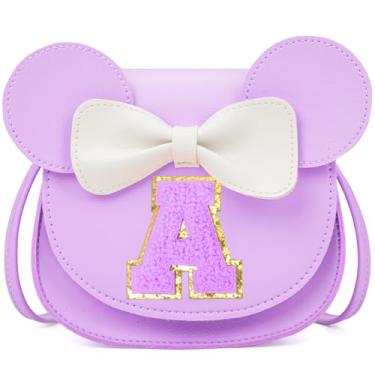 Imagem de OYLOLA Presentes de aniversário para meninas de 3, 4, 5, 6, 7 e 8 anos, bolsa infantil para meninas pequenas, presente para meninas, Roxa
