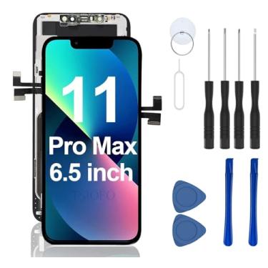Imagem de 【Kit profissional de substituição de tela para iPhone 11 Pro Max】 - Combinação de precisão de 6,5 polegadas · Equipado com ferramentas de reparo profissionais · Componente digital de tela LCD de toque