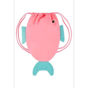 Imagem de Mochila Peixinho Infantil para Menina em Microfibra Up Baby, Rosa Pink