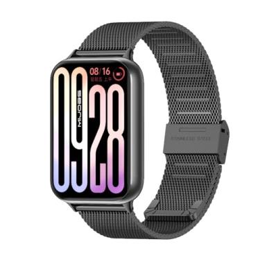 Imagem de MIJOBS Pulseira de metal de substituição para Redmi Watch 5/Mi Smart Band 9 Pro, Mi Band 8 Pro, comprimento ajustável, flexível, unissex compatível com Redmi Watch 4
