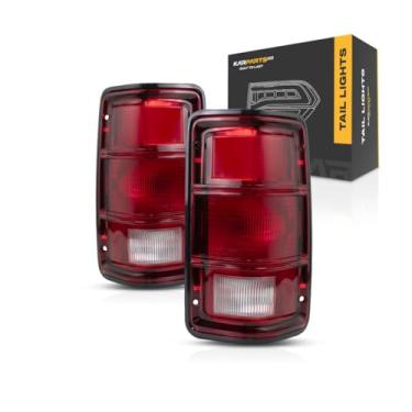 Imagem de Para Dodge Truck Pickup Lanterna Traseira 1988-1993 Par Lado Motorista e Passageiro Para 55054789 + 55054788 | CH2800114 + CH2801114
