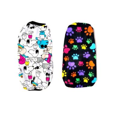 Imagem de Kit 2 Roupas Para Cães - Pijama E Suéter Preto e Branco