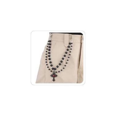 Imagem de Correntes jeans para homens e mulheres punk hip hop corrente gótica preta cruz calça corrente teia aranha rebites fantasma emoção acessórios Halloween cosplay grunge joias, Middle, Metal não precioso,