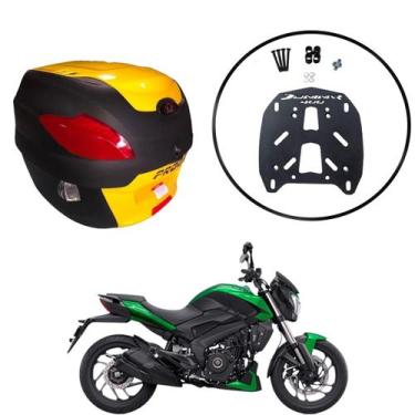 Imagem de Baú Moto Universal Awa 41 L  Suporte Sup Bajaj Dominar 400, Amarelo