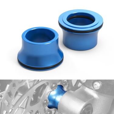 Imagem de NICECNC Anel de vedação espaçador de cubo de roda frontal azul compatível com Surron Light bee X/S/ L1E compatível com alumínio CNC Segway X160 X260