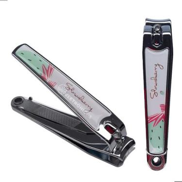 Imagem de Alicate de Unha Grande com Lixa Profissional Design Estampado e Ponta 