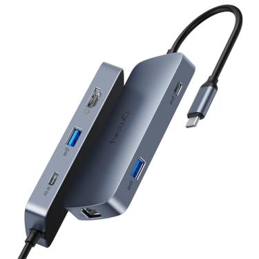 Imagem de NewQ Hub USB4 40Gbps, 8K @60Hz 4K @120Hz HDMI 2.1 Dock, 2 x USBA 3.2, USBC 3.2, Gigabit Ethernet, PD-in 100W, compatível com Thunderbolt 3/4/5, estação de ancoragem USB 4.0 para MacBook, Windows