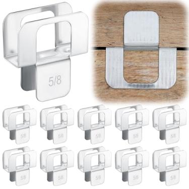 Imagem de Hicarer 100 peças de clipes H de madeira compensada para telhados clipe de revestimento de madeira compensada de painel de 5/8 polegadas, braçadeiras de caixa de aço, braçadeiras de revestimento de