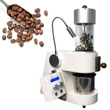 Imagem de Torradeira de café automática torradeira de grãos de café comercial de 300 g com curva de temperatura, máquina de torradeira de grãos de café de ar quente com ventilador de refrigeração, podem ser