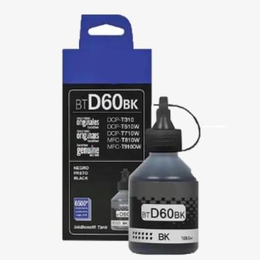 Imagem de TINTA COMPATIVEL BTD60BK BT-D60 PRETO MFC-T810W MFC-T4500DW MFC-T910DW HL-T4000DW 108ML