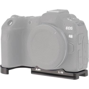 Imagem de Hersmay Placa de base de liberação rápida da câmera EOS RP para câmera sem espelho Canon EOS R8/RP compatível com tripé padrão Arca-Swiss, suporte embutido para luz de vídeo LED, microfone, etc.