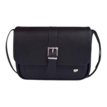 Imagem de Bolsa Infantil Feminina Fivela Imã Preta