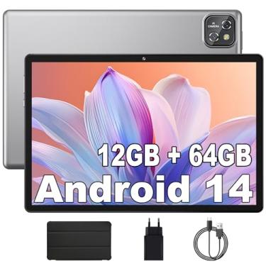 Imagem de Tablet MARVUE Pad M17, Android 14,Tela de 10.1 Polegadas, Com Capa Protetora, 12GB+64GB (Expansível até 1TB), Processador Octa-Core, Wi-Fi, GMS, Câmera Dupla 12MP + 5MP, Tela1280x800, Leve e Fino