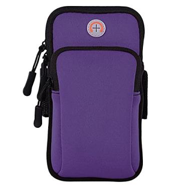 Imagem de MOVOYEE Braçadeira de corrida suporte de celular para iPhone 11 12 Pro Max Xs X Xr 8 Plus 7 6 SE Mini, capa para Samsung Galaxy S20 S10 S9 S7, chave, bolsa de alça ajustável, serve para exercícios e esportes