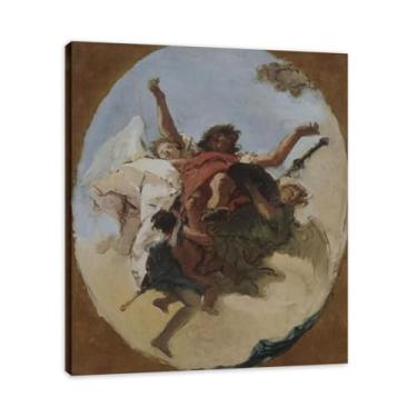 Imagem de A Apoteose de Saint Roch Giovanni Battista Tiepolo Impressão em tela – Obra-prima rococó barroca, pintura escolar de Veneza, pintura a óleo decorativa para galeria doméstica 80 x 96 cm