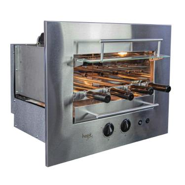 Imagem de Assador A Gás De Embutir 4 Espetos Rotativos Hope Roast Premium 04