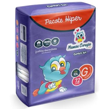 Imagem de Fralda Mamãe Coruja Hiper G - 72 Unidades