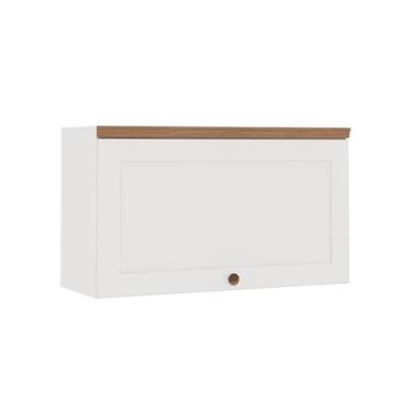 Imagem de Armário Aéreo Iluminata 1 PT Branco 80 cm - GENIALFLEX