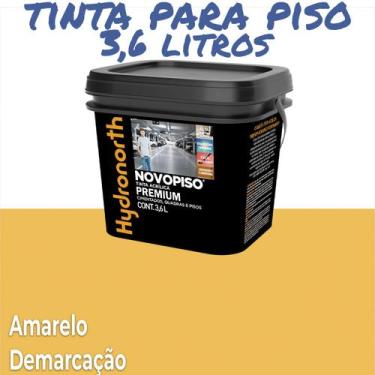 Imagem de Tinta Piso NovoPiso Galão 3,6 Litros Diversas Cores Hydronorth, Amarel