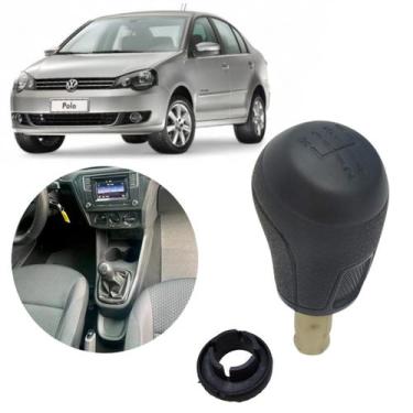 Imagem de Manopla Bola Câmbio Volkswagen Polo2009 2010 2011 2012 2013 Preto Fosc