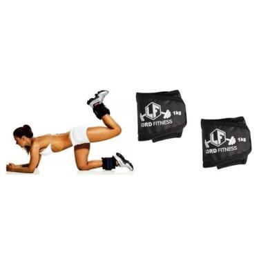 Imagem de Par de Caneleira Tornozeleira Anilha Peso de Perna Musculação Academia